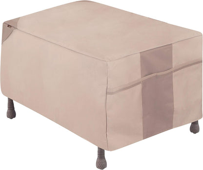 32" 22" 17" Modern Leisure Monterey Patio Ottoman/Side Table Cover - Water-Resistant Fabric - Heavy-Duty Protection