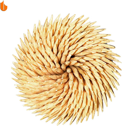 Urbanstrive Sturdy Toothpick Holder with 1600 Natural Wood Toothpicks, Unique Home Design, 4 Pack