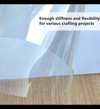 Clear Blank Stencil Sheet for Cuting. 8 Pack 12" x 24" 7.5mil/0.19mm Thick .Gift, Acetate Template Material,Craft Plastic Sheets