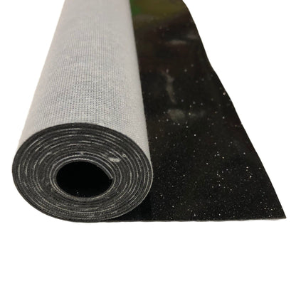 Sparkle Vinyl Fabric, Smooth Glitter Faux Leather Sheets, Shiny Material, Great for Upholstery Bag Making Hair Bows Clips Earrings DIY and Craft Projects - 1 Foot 12"x54" (Black)