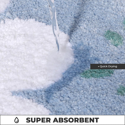 Bathroom Carpet Ultra Absorbent Bath Mat: Thick Microfiber Non-Slip Rug, Machine Washable for Bathroom and Bedroom