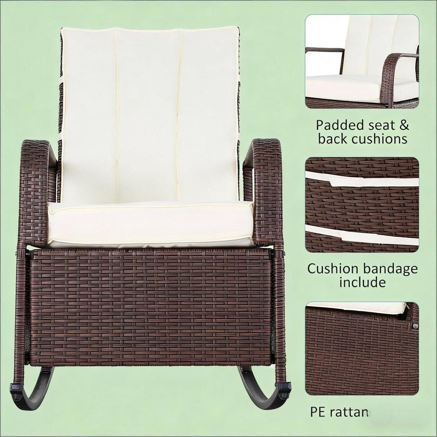 Outdoor Rocking Recliner