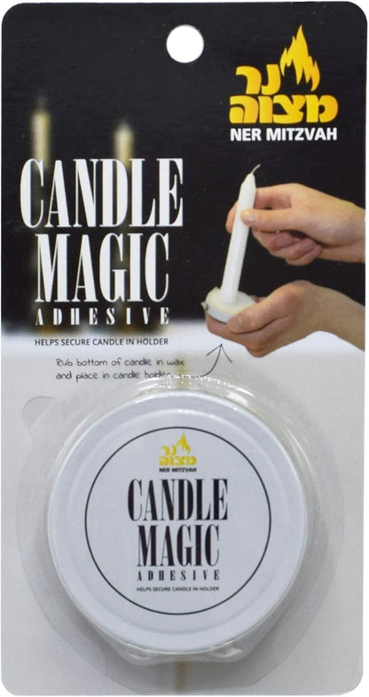 Ner Mitzvah Candle Magic, Candle Wax Adhesive, 2 Pack