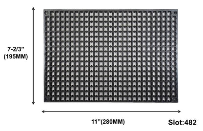 Free Zone 4-Piece Large Pegboard Set (Black)
