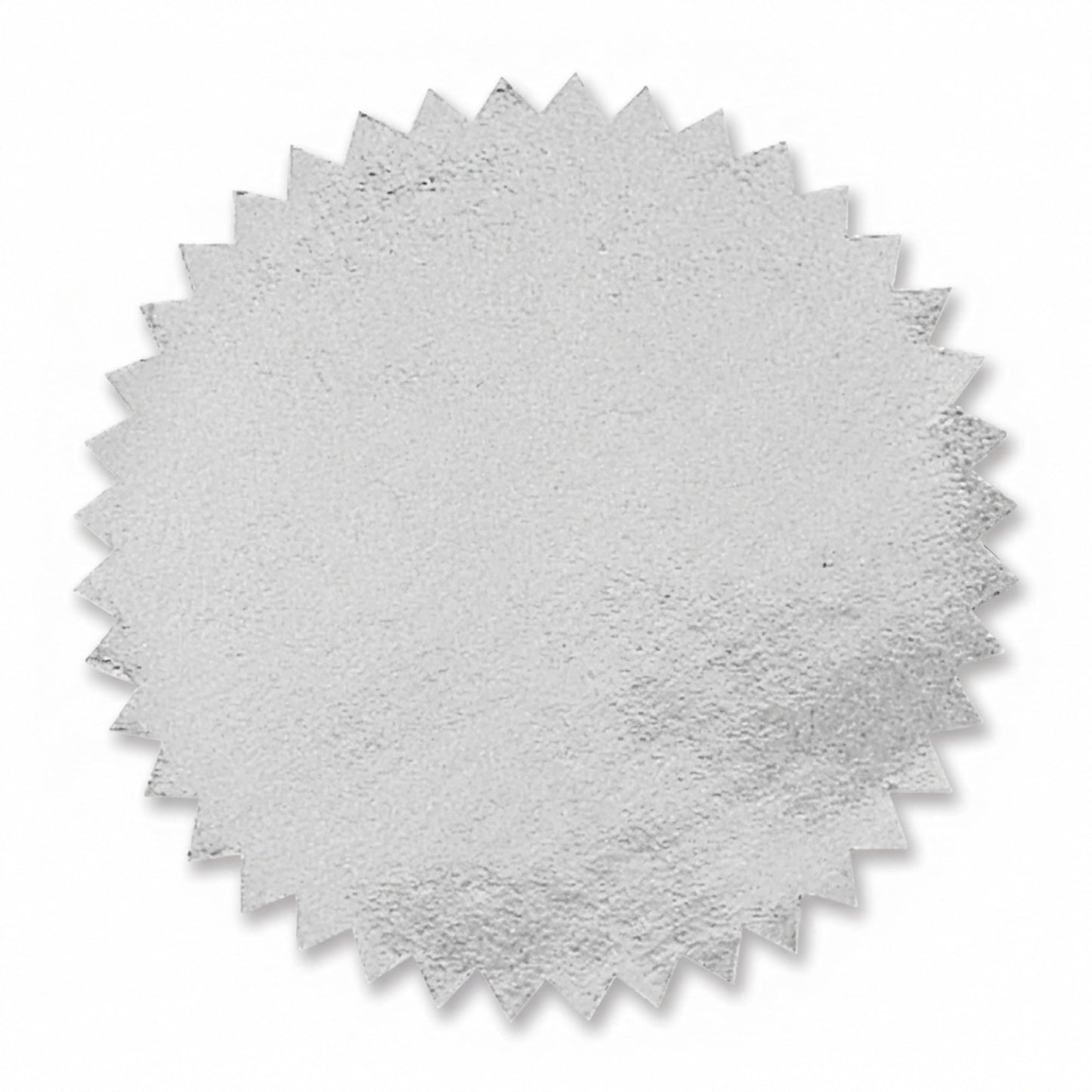 PaperDirect Silver Foil Certificate Seals, 2" Self‑Adhesive Scalloped Stickers, 100‑Pack for Awards, School Certificates, Workplace Recognition, Diplomas & Official Documents