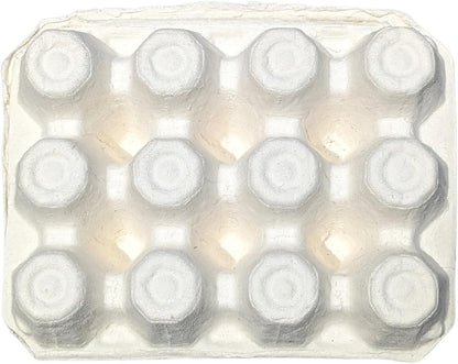 12 3x4 Packaging 25 Pack Vintage Egg Cartons for Large Eggs Classic Layout Durable Recycled Cardboard Farmhouse Style