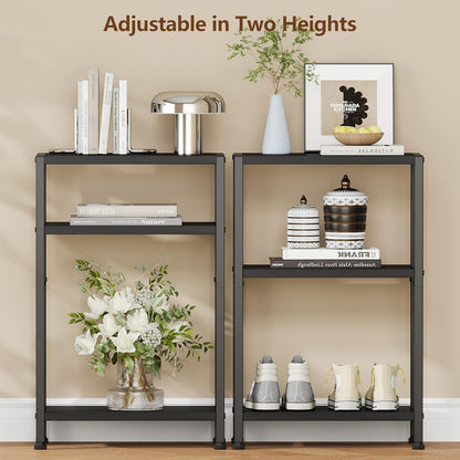 26.4" HET006BK1 Heybly Small Narrow Side Table for Small Space, Thin Bedside Table, Skinny End Table, Slim Sofa Table
