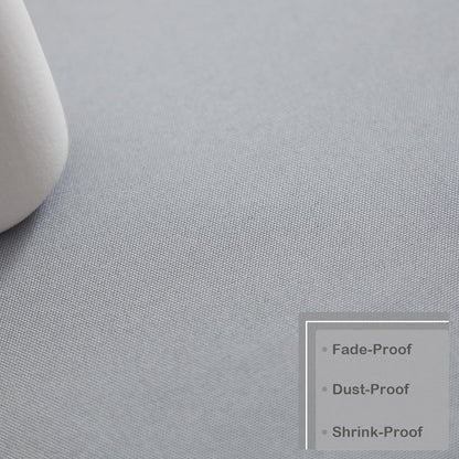 24 24 Inch Small Square Grey Tablecloth x Polyester Fabric Washable Table Cover Decorative Wrinkle Resistant Solid