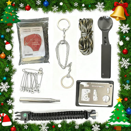 Skiennix Survival Kit Advent Calendar for Men 2025 - Christmas Countdown with Outdoor Gear & Explorer Tools