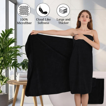 18 Set 6 Towels,6 6 Set Piece Family Bath Towel Include Bath Hand Towels and Washcloths Soft Bathroom Towel