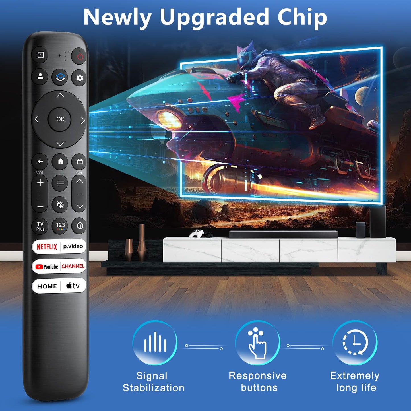 Voice Magic Remote for LG-Smart-TV-Remote Control Replacement, AKB75855501 AN-MR20GA MR19BA MR18BA MR650A with Voice Recognition and Pointer Function