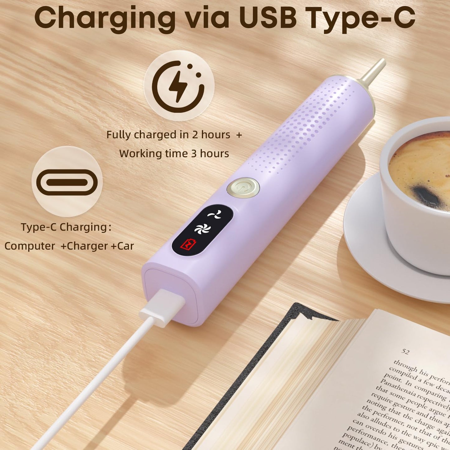 Electric Diamond Painting Pen, Vacuum Diamond Art Pens Cordless & Quiet, Adjustable Suction Mode, Mothers Day Gift for Mom Diamond Painting Tool Supplies for Adults, Purple