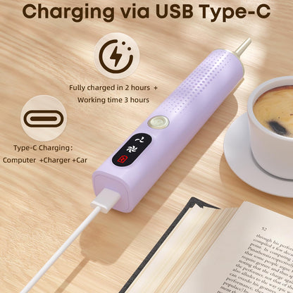 Electric Diamond Painting Pen, Vacuum Diamond Art Pens Cordless & Quiet, Adjustable Suction Mode, Mothers Day Gift for Mom Diamond Painting Tool Supplies for Adults, Purple