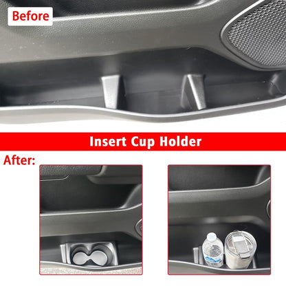 Car Door Cup Holder Insert Compatible with 2019-2024 Dodge Ram 1500 Right & Left Side Foam Door Trim Cup Holder Replaces# 5YK46TX7AC 5YK47TX7AC