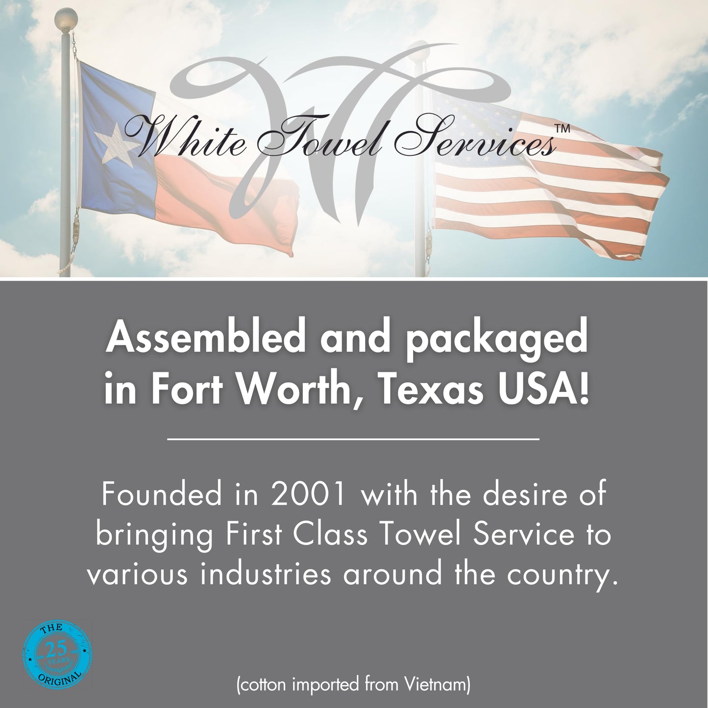 White Towel Services 10" x 10" in Moist Cotton Towel Individually Wrapped - Lemon Scent (Case of 50) - Single-Use Oshibori Style Cotton Hospitality Towels