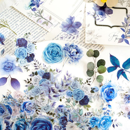 Obujopal 600 Pcs Natural Botanical Flower Stickers, Wildflower Stickers for Scrapbooking Junk Journal Notebook Diary Planner Letter Envelope Water Bottle Phone Case Craft Decoration (Set of 6)