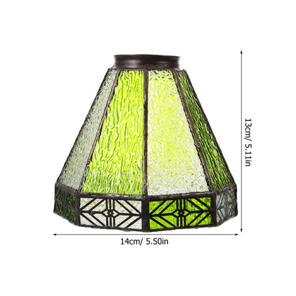 OSALADI 5.51 Inch Glass Lamp Shade Replacement Mediterranean Style Pendant Light Cover for Restaurant Bar Decoration