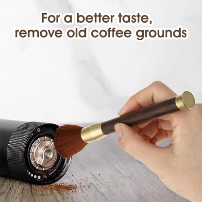 Coffee Cleaning Brush, 16.7x1.58CM Barista Brush for Coffee Grinder and Espresso Machine with Vegan Brush Hair