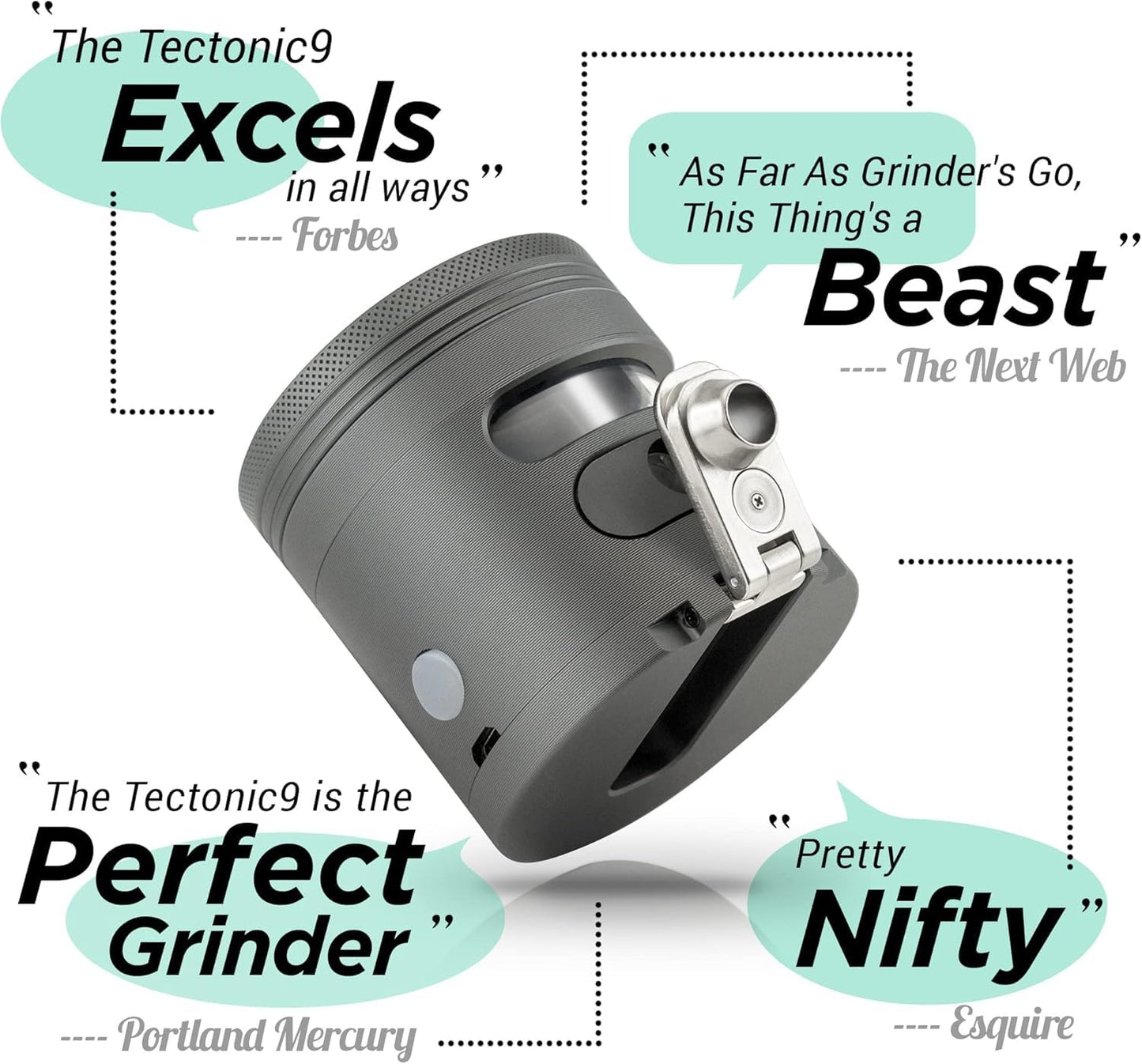 MANUAL Grinder AUTOMATIC Dispenser Large 2.5" Aluminum Alloy, for HOME & KITCHEN ONLY (Midnight)…