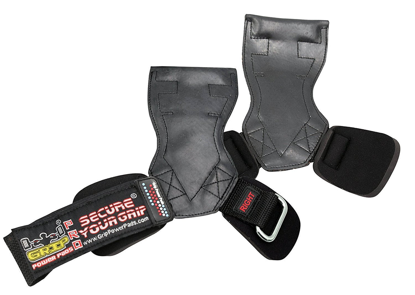 Lifting Grips PRO Weight Gloves Heavy Duty Barbell Gymnastics Straps Alternative to Power Hooks Deadlifts Adjustable Neoprene Padded Wrist Wrap