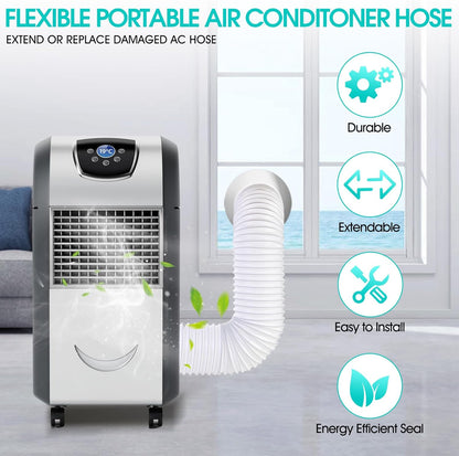 Portable Air Conditioner Hose, 5.1" Diameter & 80" Length, AC Exhaust Vent Hose, Universal Portable AC Hose Kit
