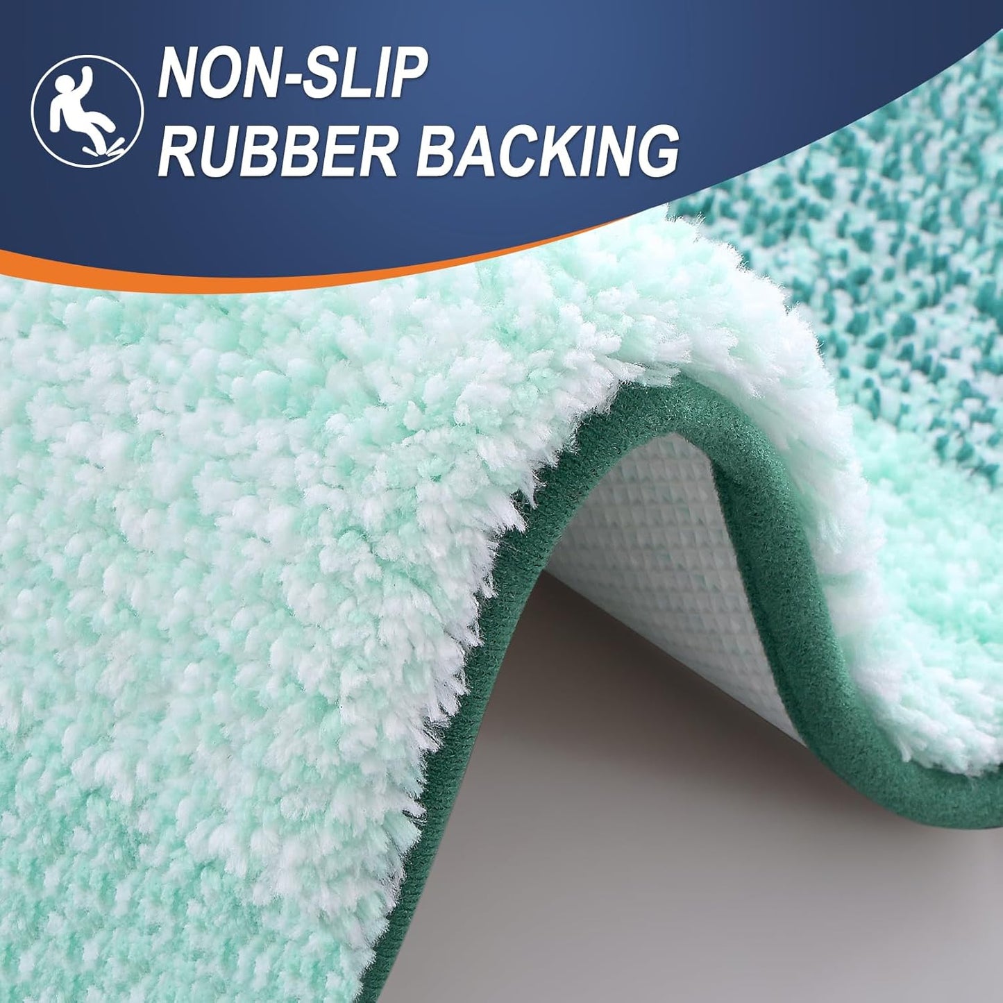 OLANLY Bathroom Rugs - Extra Soft Microfiber Mat | Quick Dry, Washable, 30x20, Blackish Green