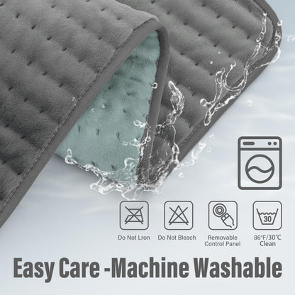 XXXL Heating Pad for Back & Women, Electric Large Heating Pads for Period Cramps Shoulder Neck Legs Pain Relief, 17"x33" King Size Heat Pad, Auto Off, Birthday Mother’s Day Gifts for Mom Dad Women Men