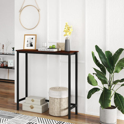 29.5" HollyHOME Narrow Console Table, Slim Entryway Table, Sofa Stand, Hallway Shelf for Hallway, Bedroom, Living Room