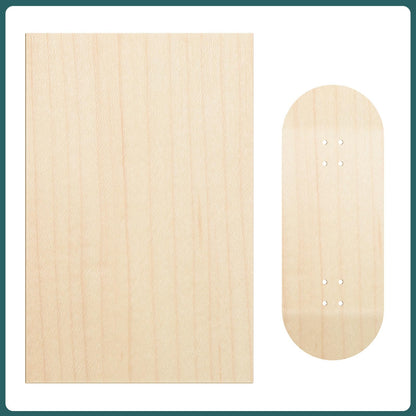 Novabright 100 Pcs Maple Fingerboard Wood Veneer Pieces 4" x 2.6" 60 Straight Cut, 40 Cross Cut 1/42" Thickness for String Instrument Fingerboards Crafting Repairing
