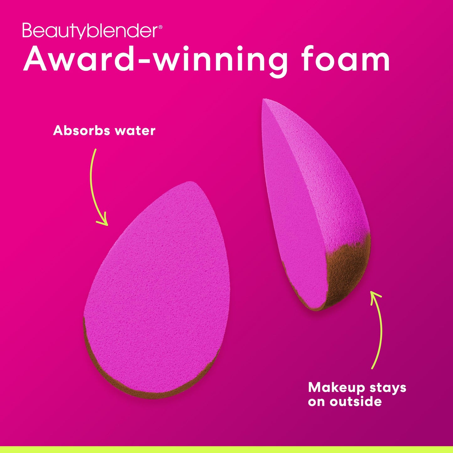 Beautyblender® | Bubble Blender Makeup Sponge | Blend Liquid Foundations, Powders and Creams | Streak Free Application | Vegan, Cruelty Free | Made in USA