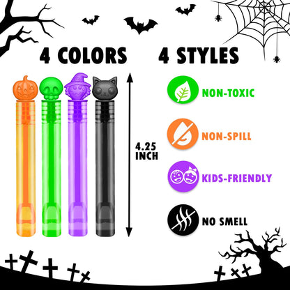 Bulk Halloween Giveaways Handouts Prizes for Kids 100 PCS, Mini Bubble Wands for Toddlers, Bulk Small Halloween Toys Gifts Party Favors Goody Bag Stuffers Fillers Items for Pinata Birthday Classroom