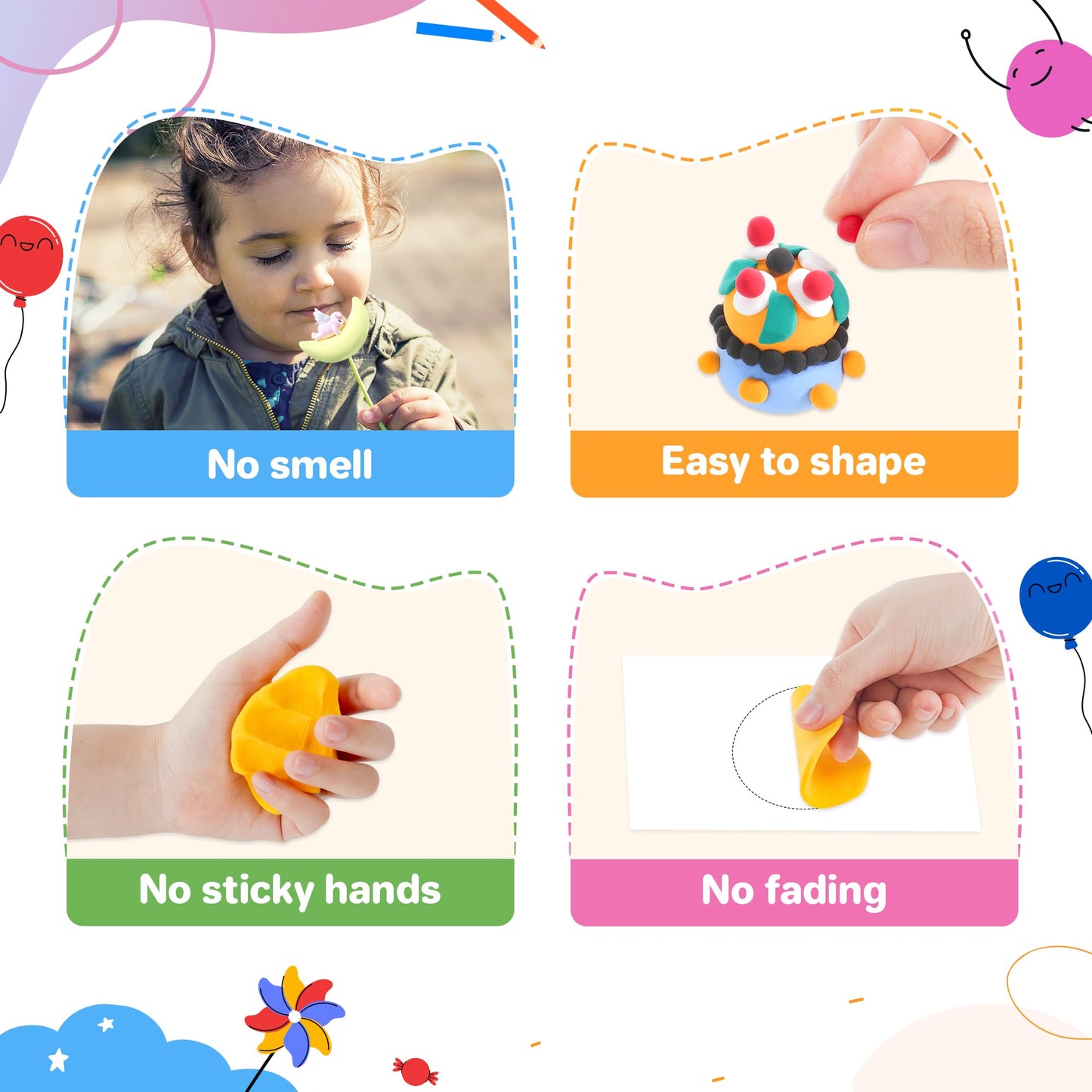 Aestd-ST Air Dry Clay 66 Colors, Modeling Clay for Kids, DIY Model Magic Clay, Molding Clay Kit with Sculpting Tools, Non-Sticky Soft and Super Light, Arts and Crafts Gift for Boys Girls Kids