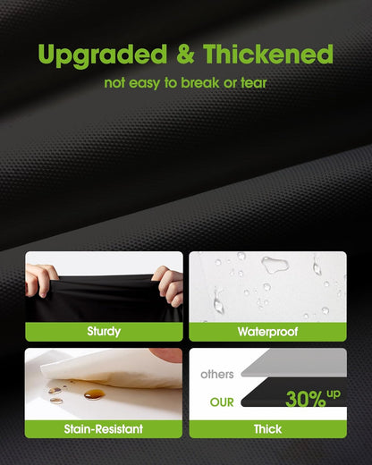 Pureegg Disposable Plastic Tablecloths - 20 Pack, 54 x 108 Inch, Sturdy & Leakproof, Black | Graduation Party Decor