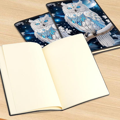 DCIDBEI Diamond Painting Owl A5 Notebook Kit for Adults - Modern Style, Multicolor, Non-Foldable