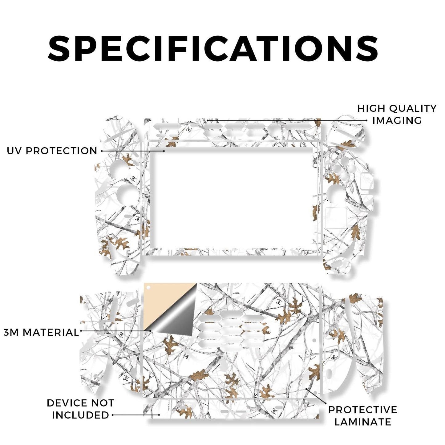 Gaming Skin Compatible with Lenovo Legion Go 2 (2025) - Conceal Snow - Premium 3M Vinyl Protective Wrap Decal Cover - Easy to Apply | Crafted in the USA by MightySkins