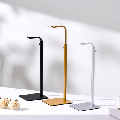 Josmimic 3 Pack Purse Holder Handbag Display Stand: Gold Hanger Rack for Bags, Purses, and Wreath, Adjustable Hook Stand for Tabletop, Closet, and Retail Use for Vendors