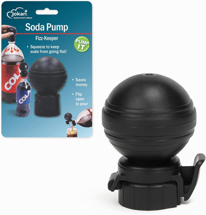 1 2 Jokari Keeper Pump and Pour Soda Bottle Cap Preserves Carbonation with Flip Top Spout for to Liter Plastic Bottles