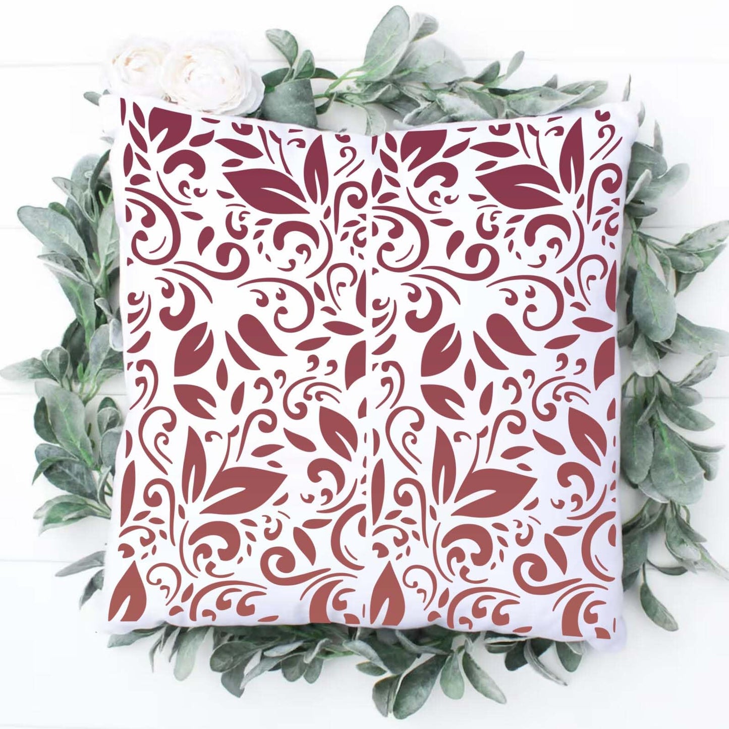 Stencils for Crafts Reusable Texture Stencils Background Stencil Leaf Floral Templates for Painting on Wood Furniture Card Canvas Paper Scrapbook