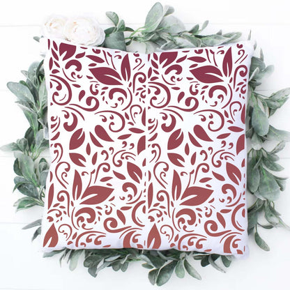 Stencils for Crafts Reusable Texture Stencils Background Stencil Leaf Floral Templates for Painting on Wood Furniture Card Canvas Paper Scrapbook