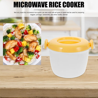 OSALADI Microwave Rice and Pasta Cooker - Dishwasher Safe Food Container for Vegetables and Soups
