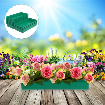 BESPORTBLE Floral Foam Trays for Arrangements 10 Pack Flower Mud Fixing Trays Wedding Party Landscape Decorations
