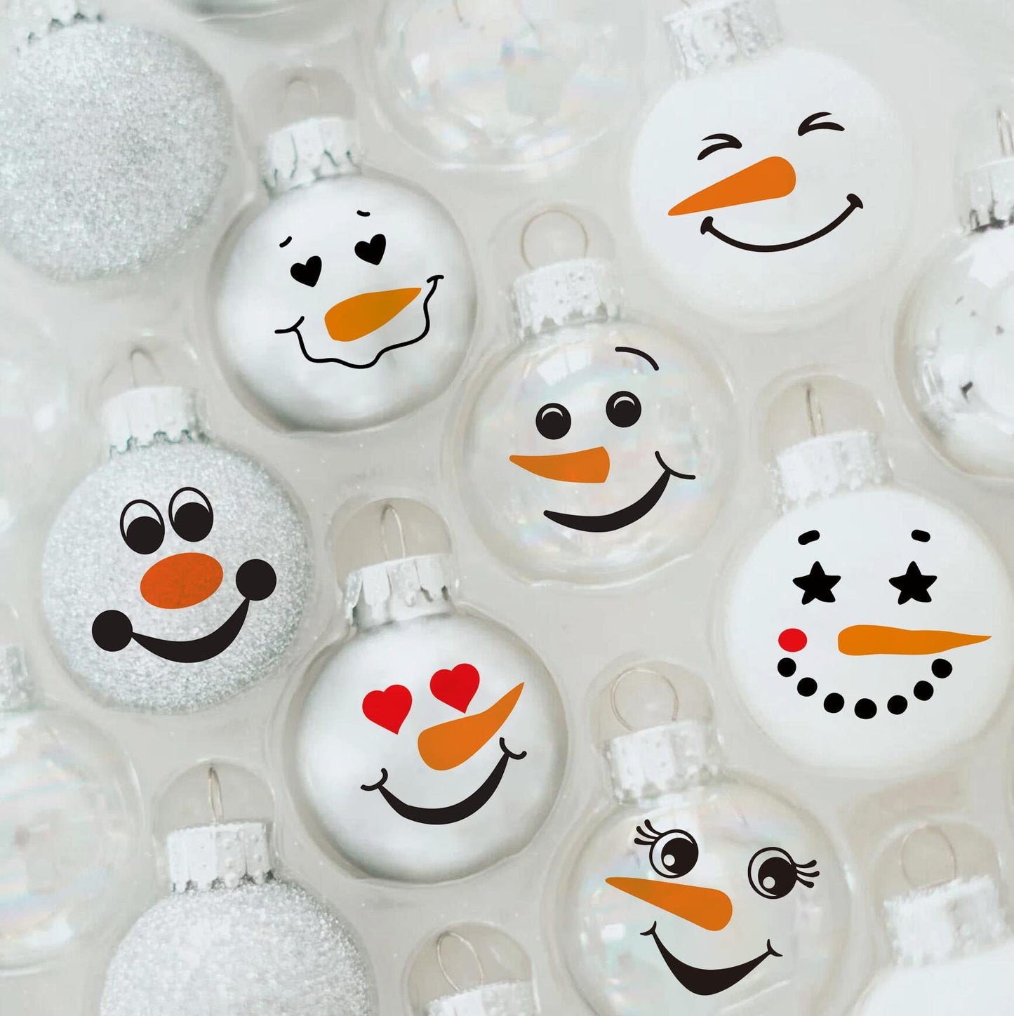 Snowman Face Stencil,5” Christmas Stencils for Crafts Reusable Holiday Stencils for Painting on Wood Block Wall Paper Fabric