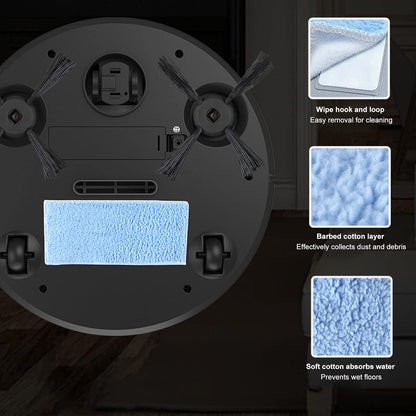 Marhynchus 3 in 1 Sweeping Robot Mop - Household Smart Sweeper Robot for Vacuuming and Mopping