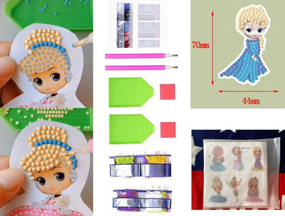 FONYANE Diamond Art Kits for Kids & Girls & Boys, Arts & Crafts for Kids Ages 4-8,Craft Kits for Ages 8-12, Mosaics Bead Art,Painting Kits,Princess Gem Art Kits for Grils Boy Birthday Party Gift Toy