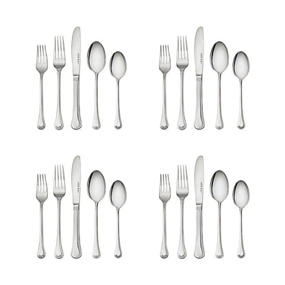 HENCKELS Astley 20-piece Flatware Set, 18/10 Stainless Steel, Silver