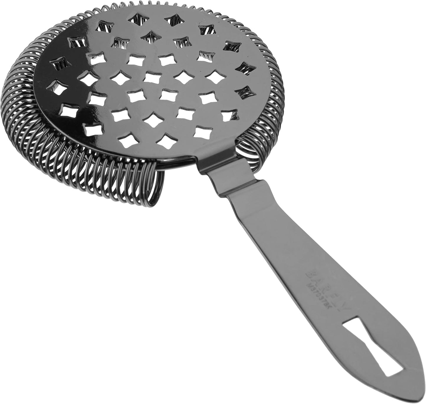 Barfly Classic Hawthorne Spring Bar Strainer, O/S, Gun Metal Black