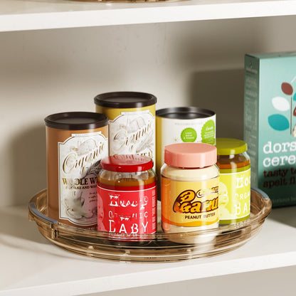 LAMU 3 Pack Lazy Susan Organizer Turntable for Cabinet, Rotating Condiment Organizer for Kitchen Pantry Organizers and Storage, Table Top, Fridge, Countertop, Spice Organization, 9.25'' 10.6'' 12''