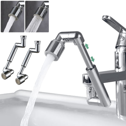 Universal 1440° Sink Faucet Aerator Extension Swivel Faucet Extender 2 Pack, 2 Sprayer Modes Rotatable Bathroom Kitchen Head Replacement Tap Attachment with Filter for G 1/2", 55/64",15/16" Chrome