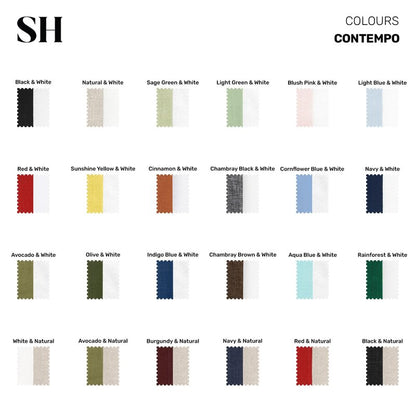 Solino Home Linen Table Runner 108 Inches Long - 100% Pure Linen Natural and White Dining Table Runner 14 x 108 Inch for Spring, Summer, Mothers Day - Contempo