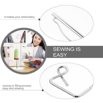 EXCEART Metal Embroidery Stand Adjustable Single Thread Spool Holder Universal Full Metal Single Cone and Spool Thread Rack Sewing Quilting Thread Holder